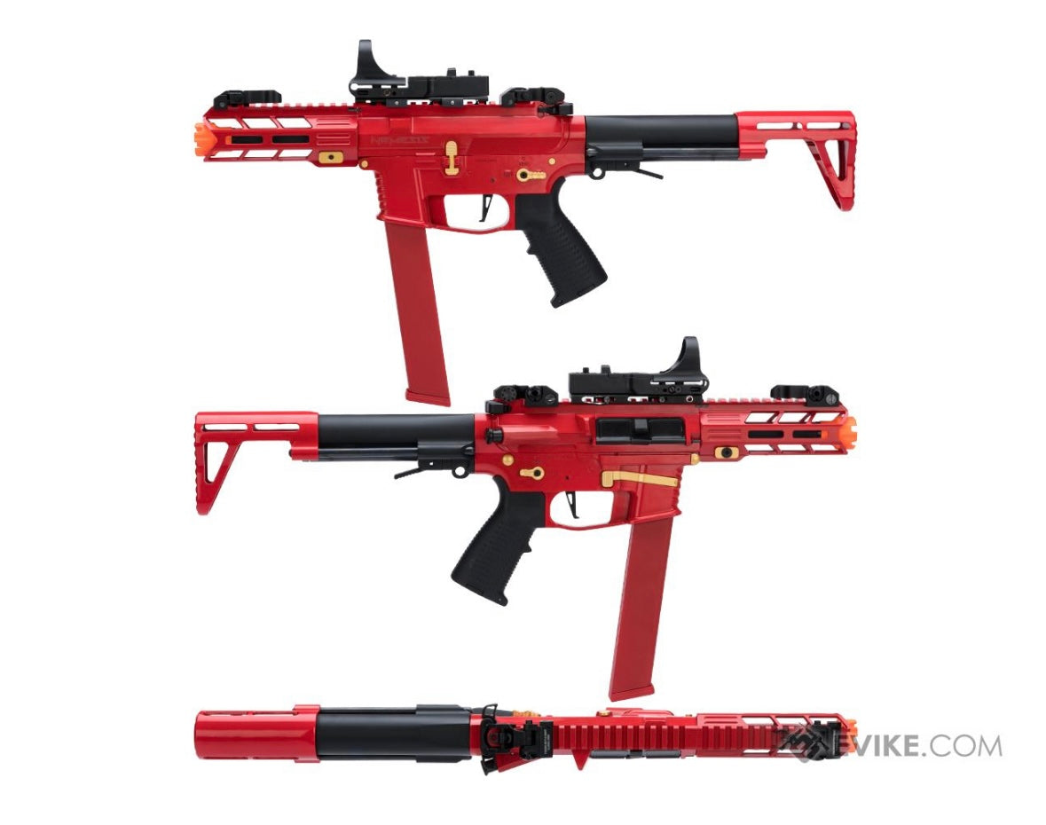 Classic Army Nemesis X9 Airsoft AEG Machine Pistol (Color: Red / Bronze)