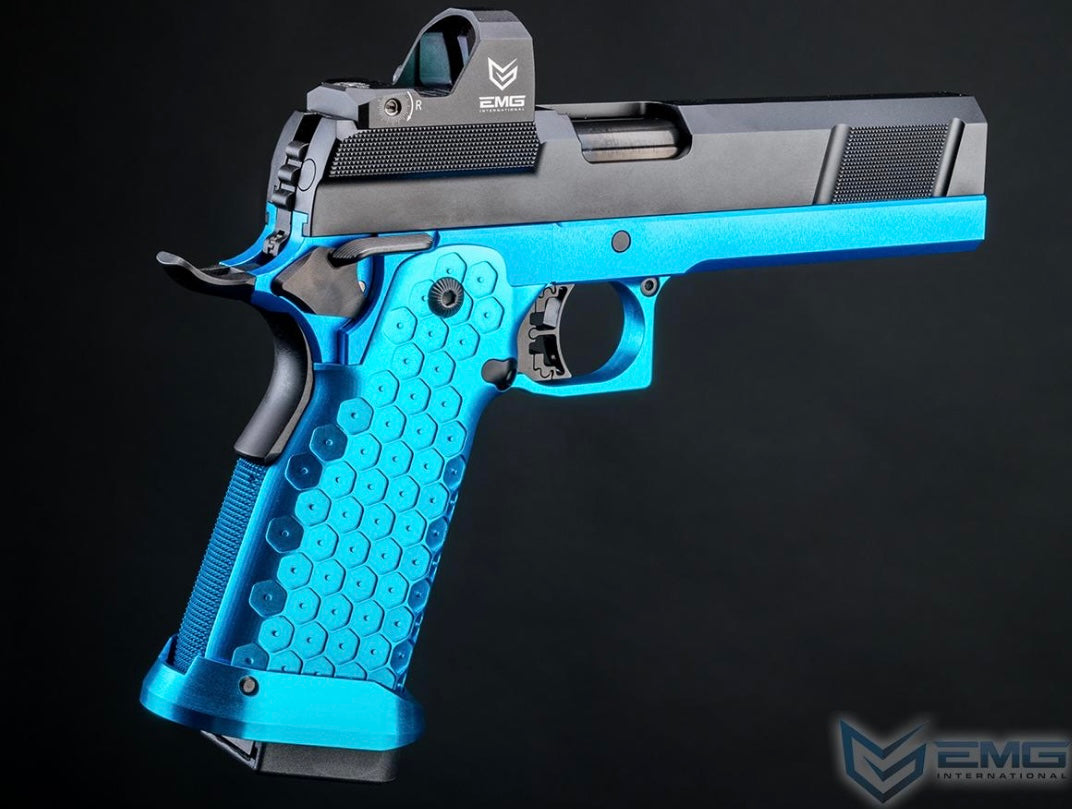 EMG Custom "Stella" 2011 Hi-CAPA Airsoft GBB Handgun w/ Minimalist Optic Ready Utility Slide (Model: ICE)