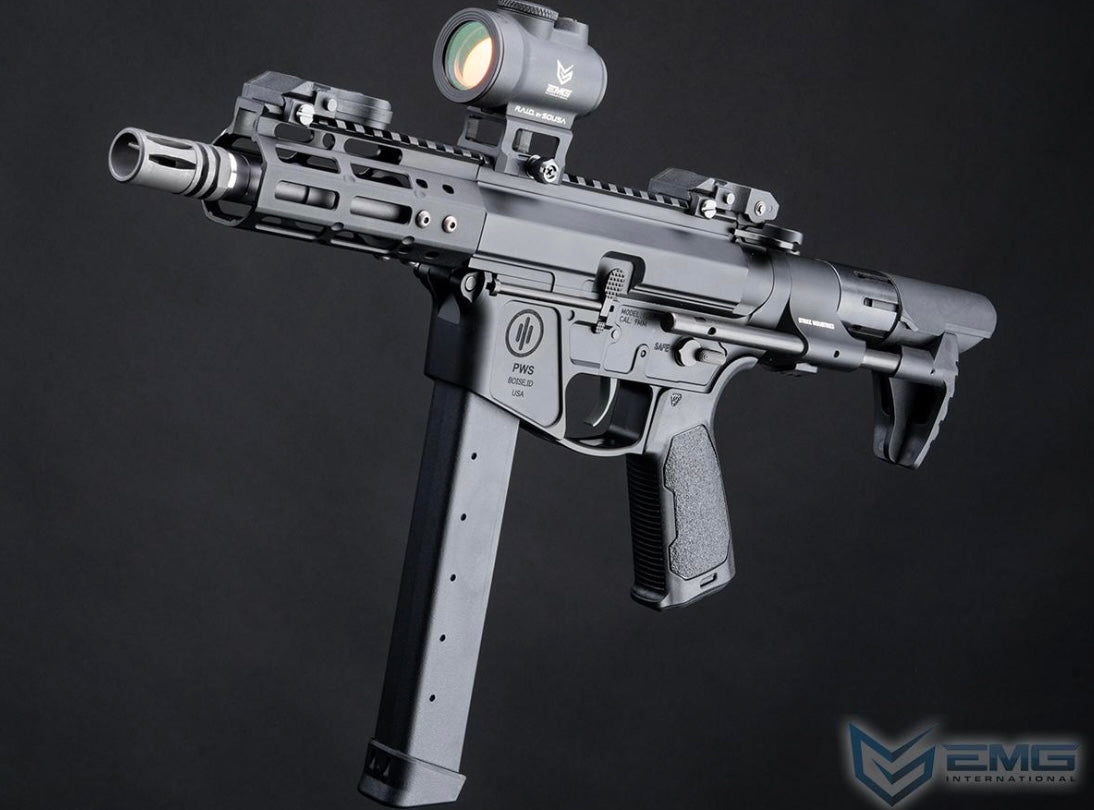 EMG Strike Industries x PWS Licensed 9mm Pistol Caliber Carbine AEG (Model: 5" M-LOK Rail / Viper PDW Stock / 350 FPS / Gun Only)