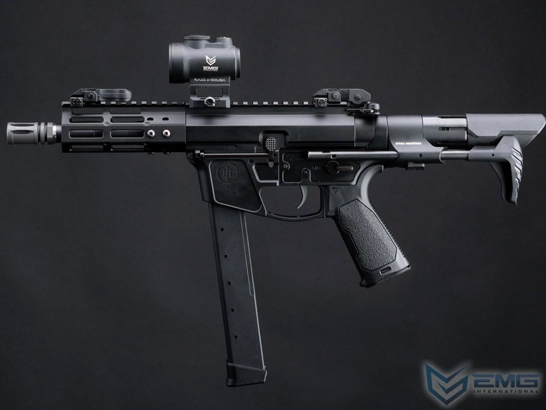 EMG Strike Industries x PWS Licensed 9mm Pistol Caliber Carbine AEG (Model: 5" M-LOK Rail / Viper PDW Stock / 350 FPS / Gun Only)