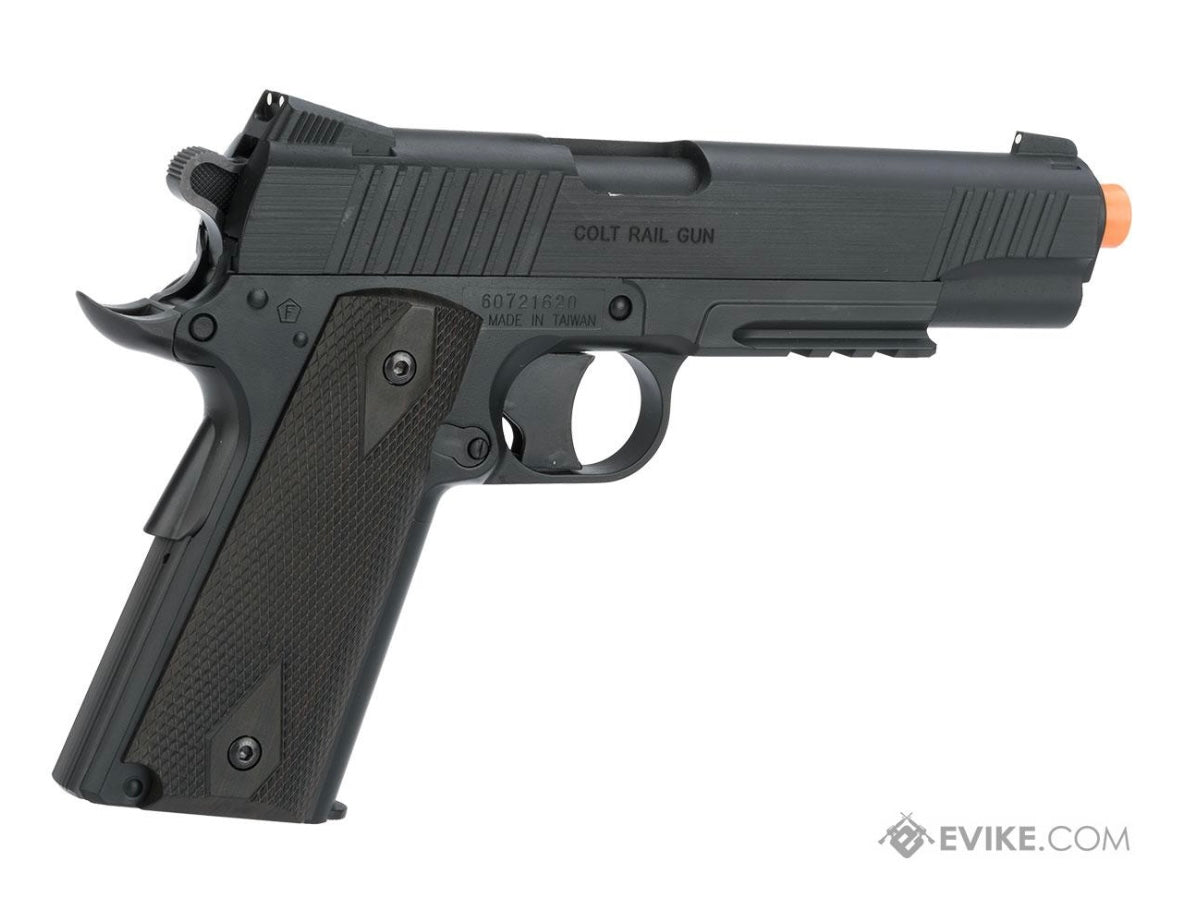 Cybergun Colt Licensed 1911 M45A1 CO2 "High Efficiency" Airsoft High Power Gas Pistol (Model: Black) (Non BlowBack)