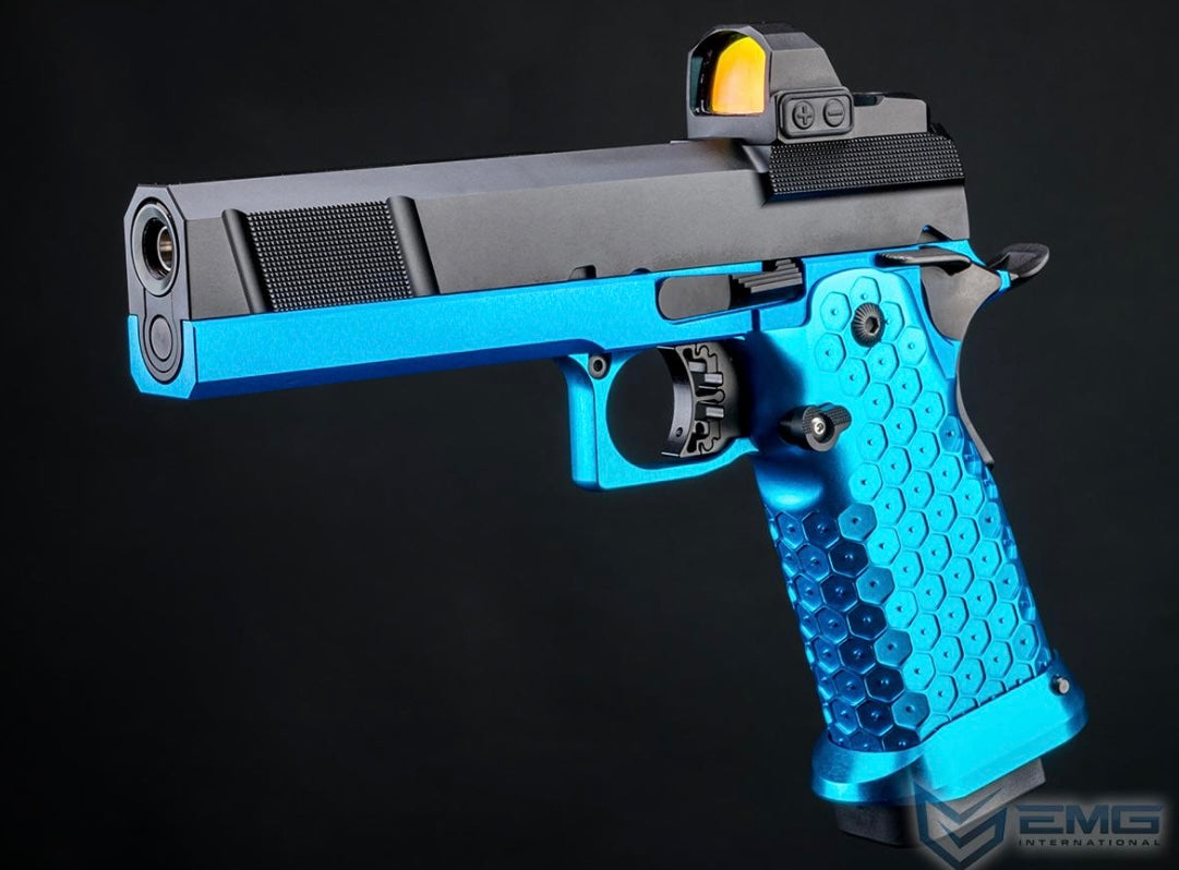 EMG Custom "Stella" 2011 Hi-CAPA Airsoft GBB Handgun w/ Minimalist Optic Ready Utility Slide (Model: ICE)